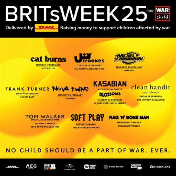 War Child Brits Week